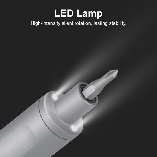 Screwdriver Set 40 in 1 Precision Electric Screwdriver with Magnetic Bits Storage Box High Torque Rechargeable Battery Type-C Charging Repair Tool