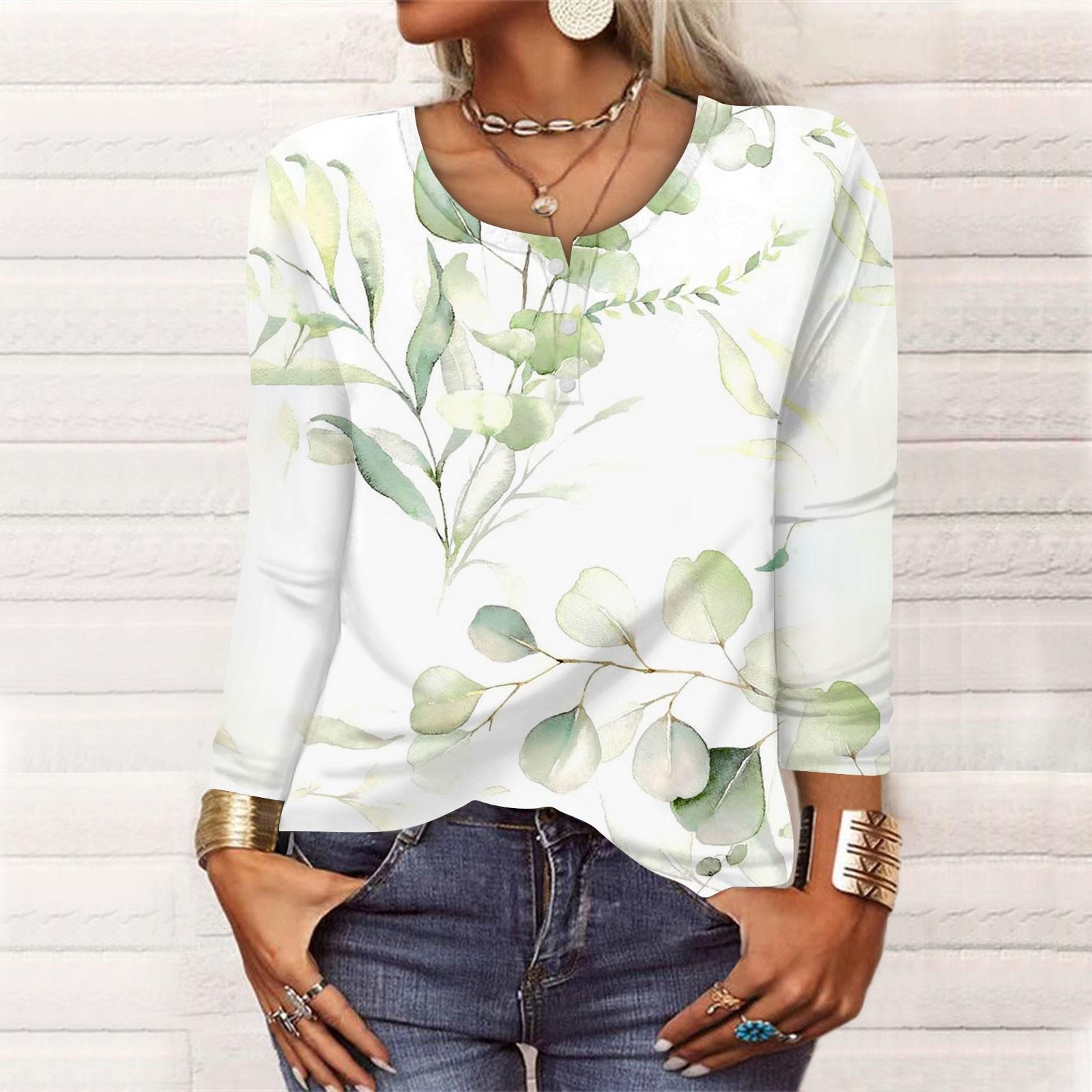 

Рубашки с длинным рукавом для женщин, футболки с рисунком и принтом, блузки, повседневные базовые топы больших размеров, пуловеры XL