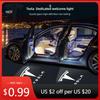 Car Sticker 2Pcs Car Door Projector LED Logo Welcome Lights Shadow Decoration Lamp for Tesla Model 3 Y Model X S Accessori