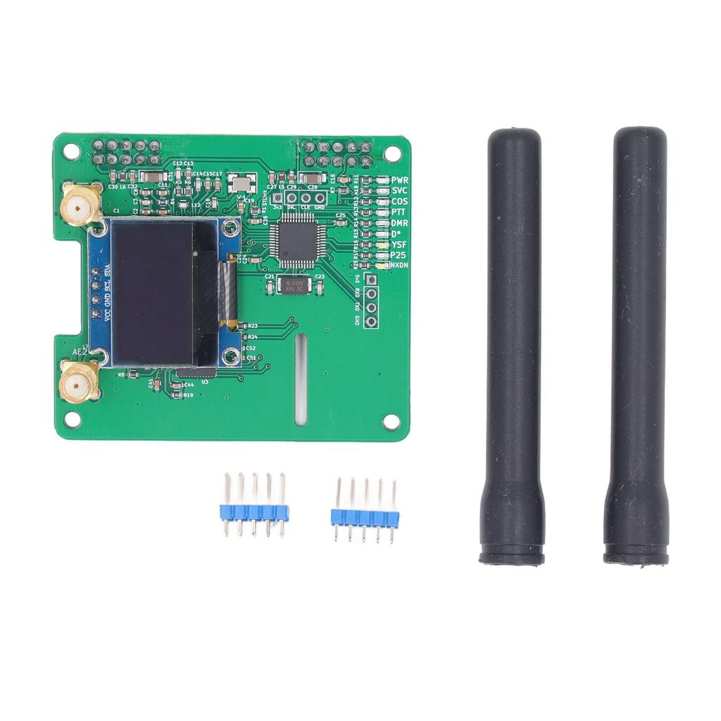 MMDVM Duplex Hotspot Modul Dual Hat Board UHF VHF Dualantenne mit 0,96 Zoll organischem LED für DMR YSF