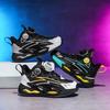 2025 Boys' Autumn Sports Shoes: Non-slip, Wear-resistant Rotary Buckle Running and Basketball Shoes