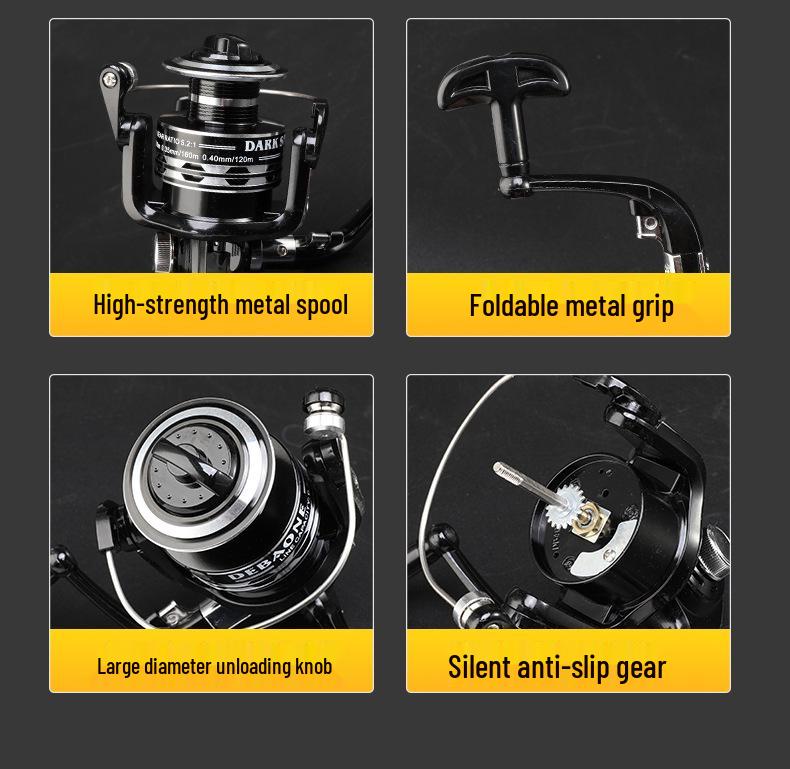 Ultra-Light, Ultra-Hard Long-Distance Casting Rod Set for Silver and Bighead Carp