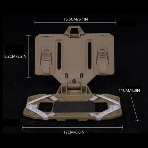 Foldable Navigation Board | Quick Release Phone Board Pouch | Hands-Free Folding Phone Mount Lightweight Smartphone Holster - 17x11x15.5cm