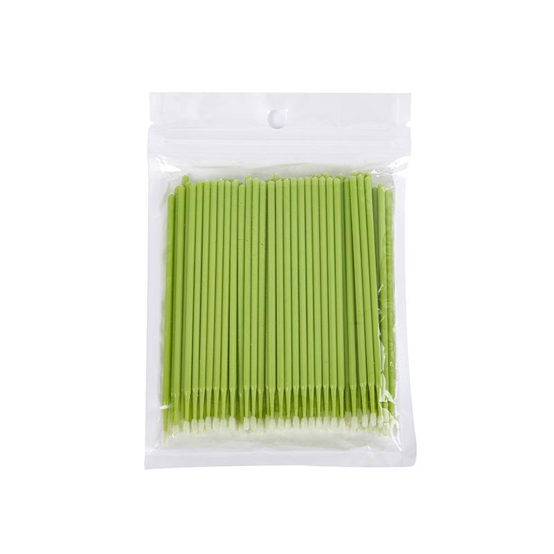 100Pcs Micro Brushes Cotton Swab Eyelash Extension Disposable Eye Lash Glue Cleaning Brushes Applicator Sticks Makeup Tools