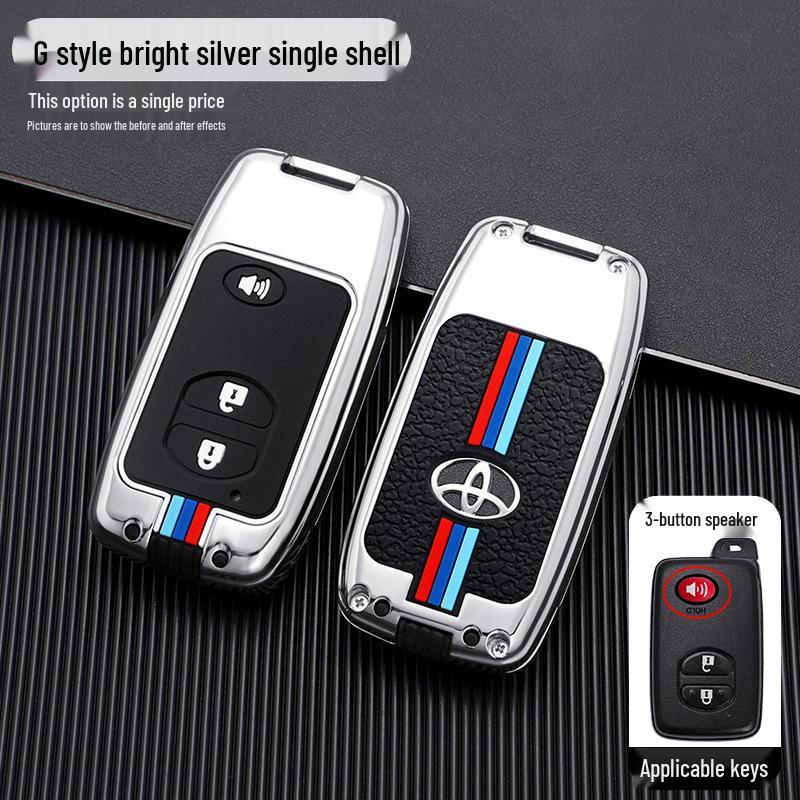 Compatible Key Case for Toyota: 6th Gen Camry, Reiz, Land Cruiser, Prado, Highlander