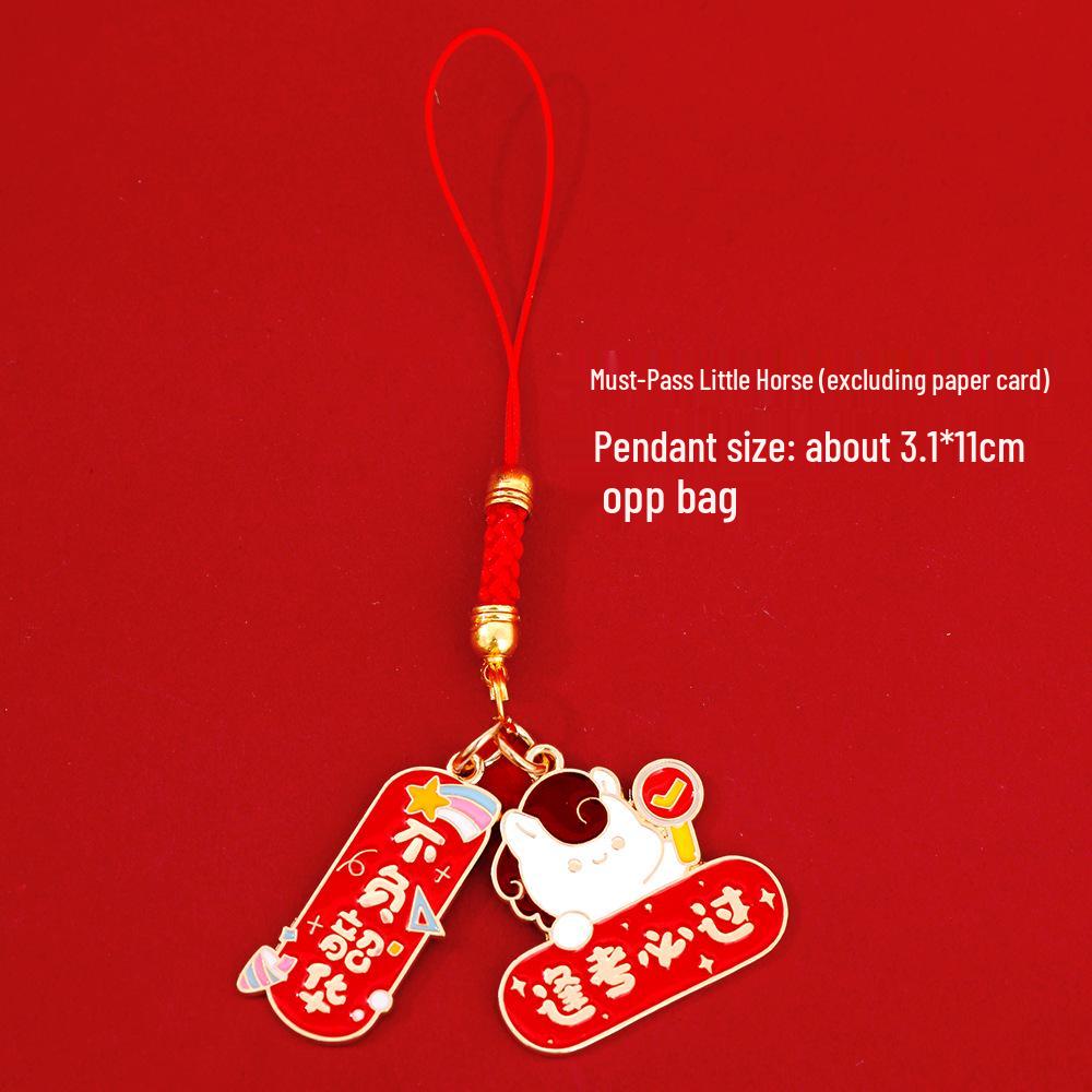 Motivational Graduation Keychain with Horse Pendant – Perfect for High School and College Exam Success