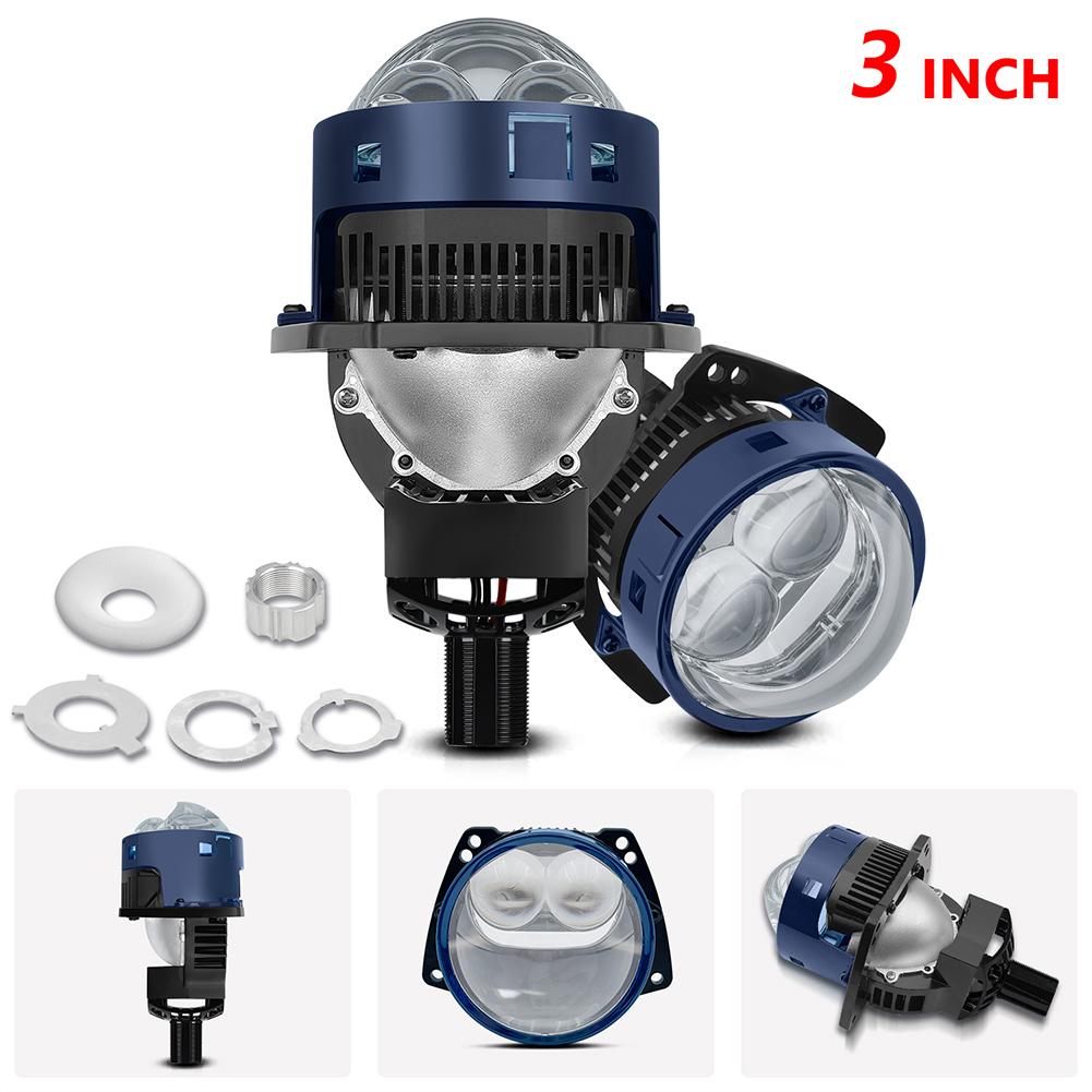 

Светодиодные лампы для фар T05 с цветной светотеневой границей 6000K 10000LM Комплект для модернизации автомобильных фар H4 H7 9005 9006 Светодиодные лампы синий