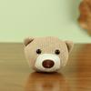 Cuddly Teddy Bear Head Plush Decoration Soft Short Plush With Pp Interior Cotton