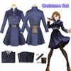 Anime Jujutsu Kaisen Cosplay Costume Kugisaki Nobara Tatoo Girls Women Dress Uniform Full Set