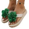 Plus Size Women's Sandals Summer Independent Stand Flip Flops Floral Slippers Thick Bottom Casual Versatile Lightweight Beach Sh