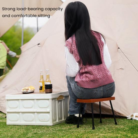 Tragbarer Faltstuhl Leichtgewicht Schwerlast Mehrfunktion Outdoor Camping Rucksackreisen Strand Picknick Angeln Klappbarer Stuhl Sitz