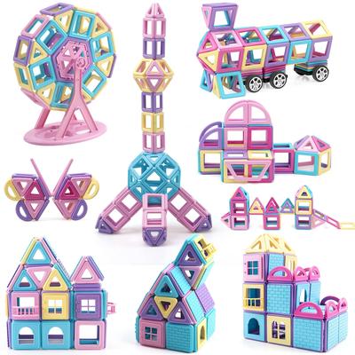 HIWO Magnetische Bausteine, 173 Teile, Magnetisches Spielzeug für Mädchen, Lernspielzeug für Kleinkinder und Jungen, 3D-Puzzle, Spiele, Modelle, DIY-Bauen