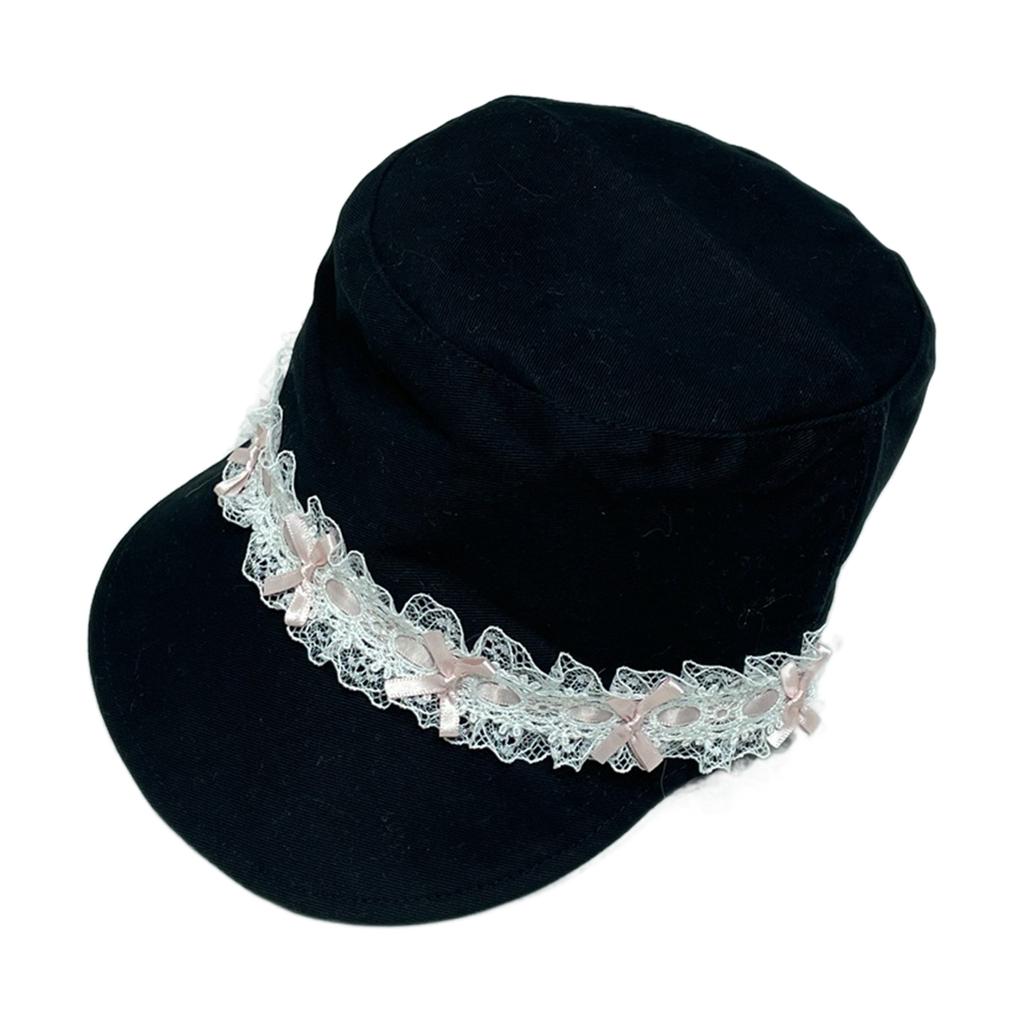 Lace Bowknot Peaked Cap for Teens Girl Summer Peaked Hat Fashion Spring Sun Hats for Women Outdoor Camping Shopping Cap