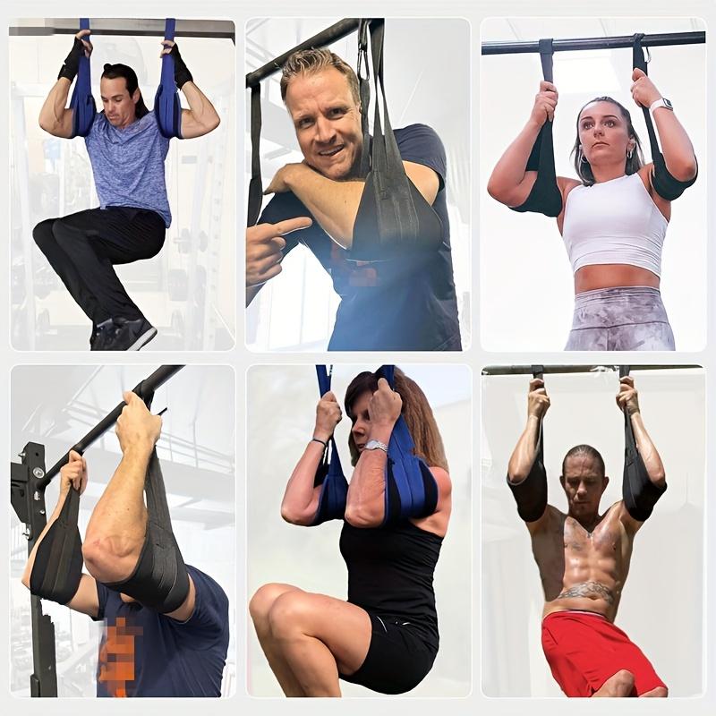 Fitness Abdominal Belt for Pull-Up Bars and Core Strength Training Thick Padded Arm Straps Suitable for Ab Swing with 2 Rust-Resistant Carabiners