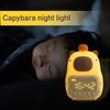 USB Rechargeable Capybara Night Light Capybara Shape Bedside LED Clock  Bedside