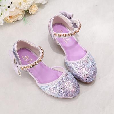 Sandali alla Moda per Ragazze 2025 Estate Nuovi Scarpe Casual con Fiocco per Bambini Comfort Scarpe da Principessa con Strass per Bambina Semplice Scarpa da Spettacolo per Bambino