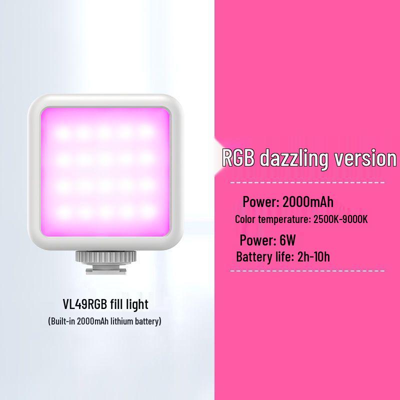 

2025 VL49RGB Мини Карманный Полноцветный Заполняющий Свет для Мобильной Фотографии