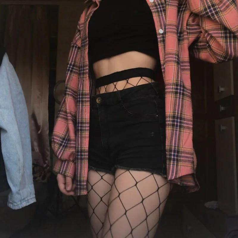 Hollow Out Sexy Pantyhose Black Women Fashion Tights Fishnet  Stockings Club Party Hosiery Female Lingerie Girls Thigh Mesh Sock