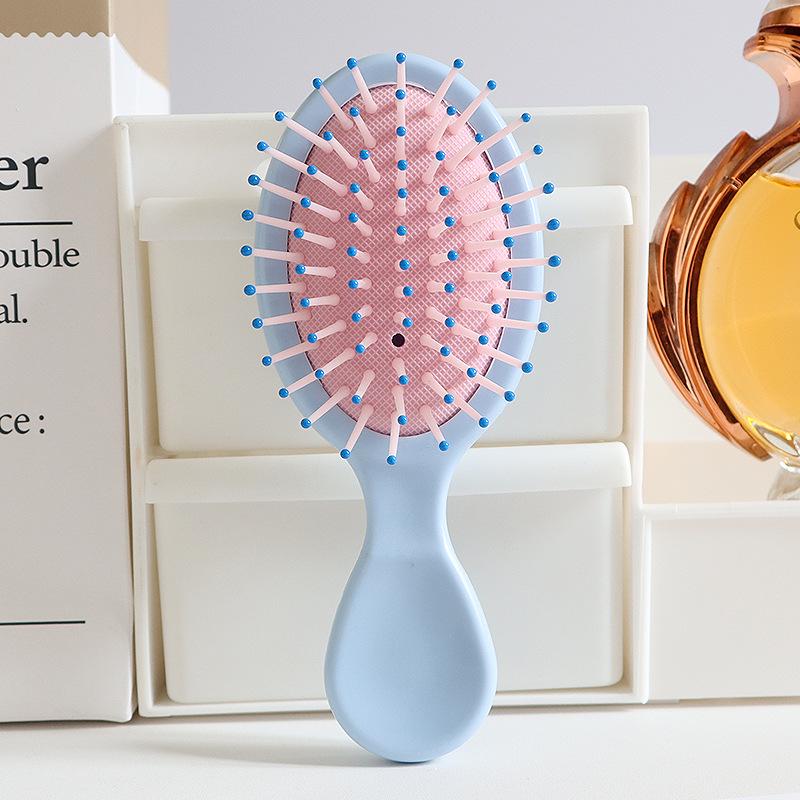 Korean Cute Air Cushion Mini Comb for Women & Girls - Travel Portable Massage Brush