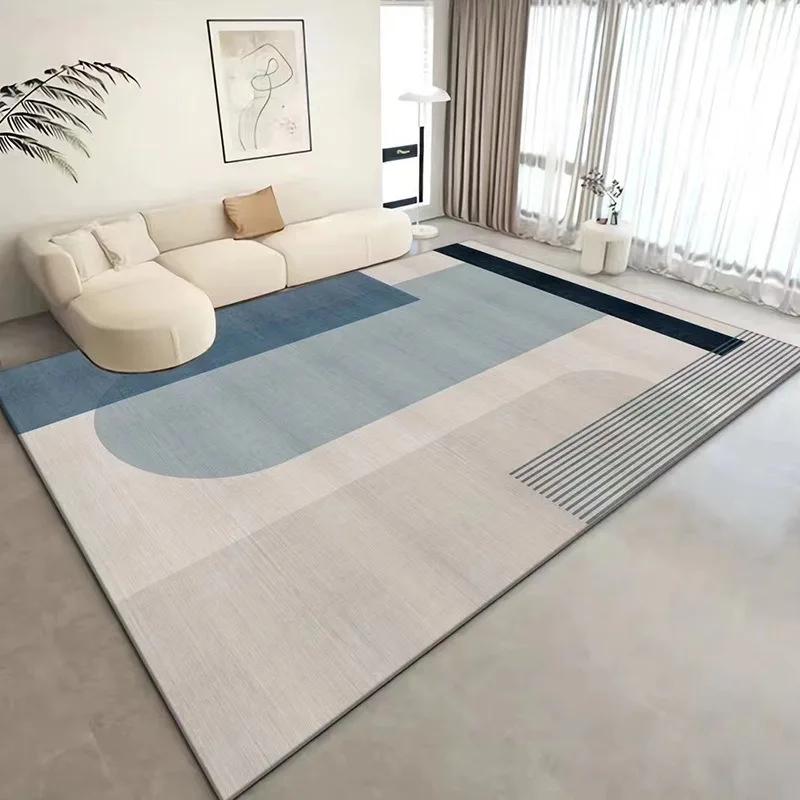 Living Room Carpet Bedroom High-density Loop Pile Rug Large Area Simple Style Foot Mat Dirt-resistant Easy To Care Floor Mats
