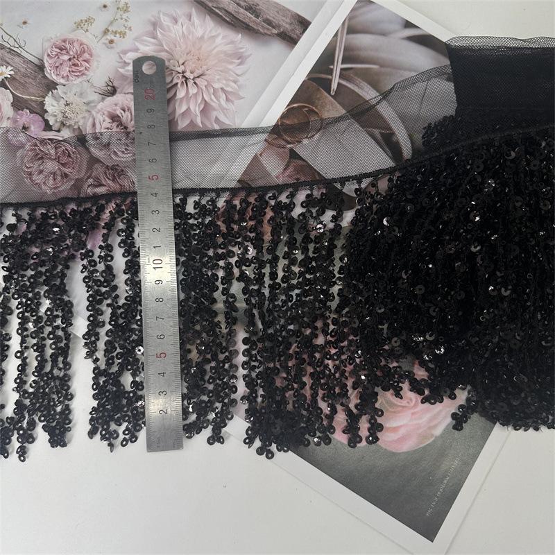 Sequins Tassel Lace, Dance Performance Costume Accessories 20Cm Wide Craft Diy Sewing Accessories Dress