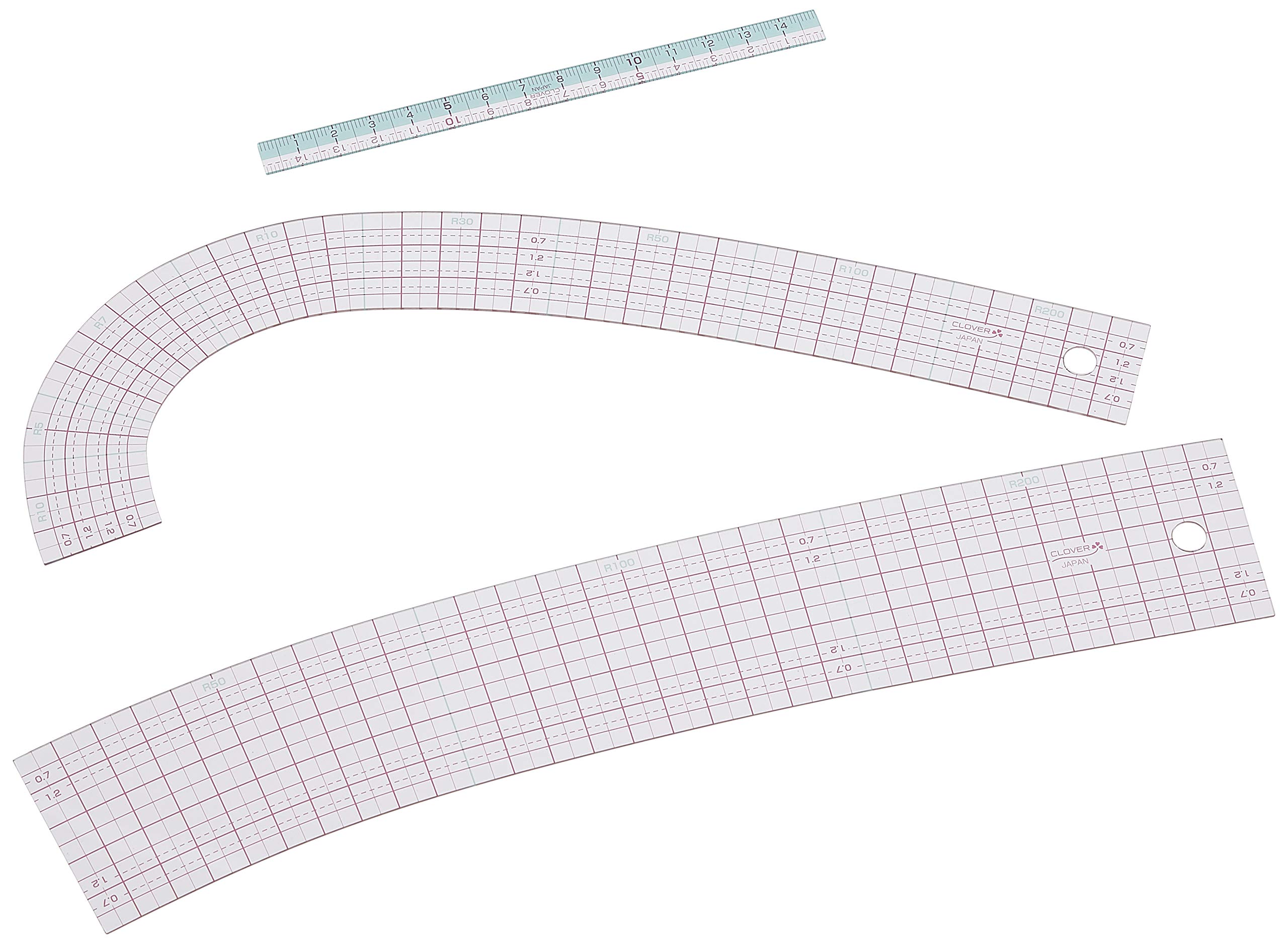 

Clover Sewing Supplies Clover Curved Ruler with Mini Ruler 25-051