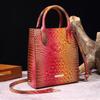 New Fashionable Alligator pattern Shoulder Bag High quality Retro Handbag All match Women's Multifunctional Small Square Bag
