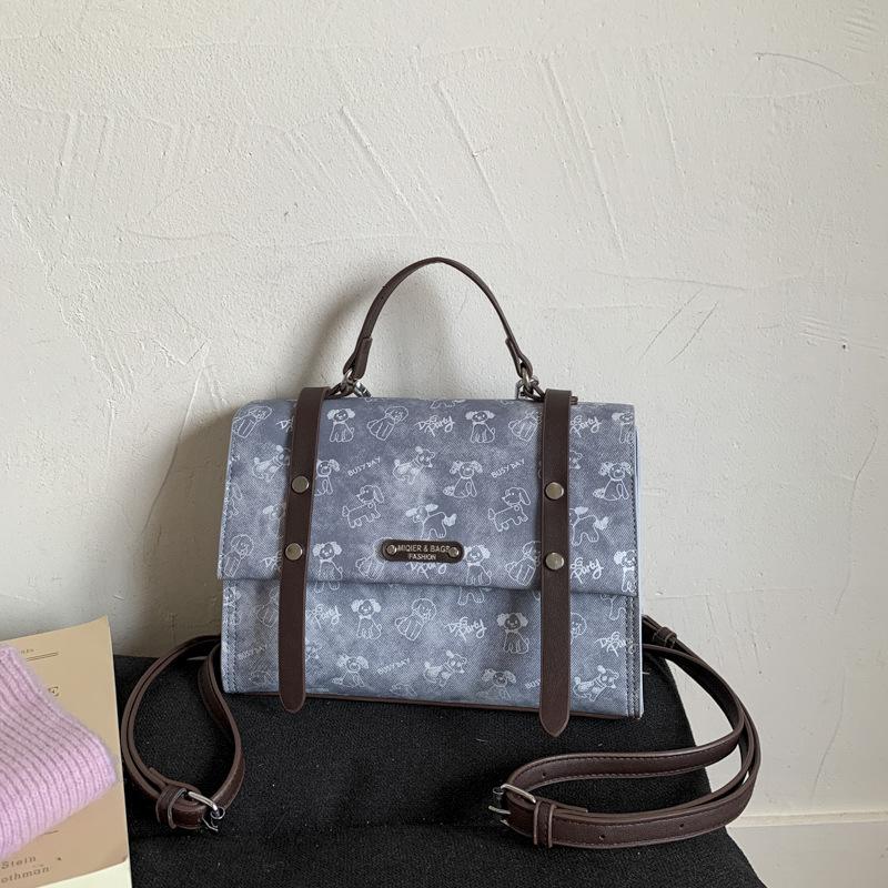 Nischdesign retro ryggsäck dam ny college stil avslappnad liten ryggsäck multifunktionell axelväska