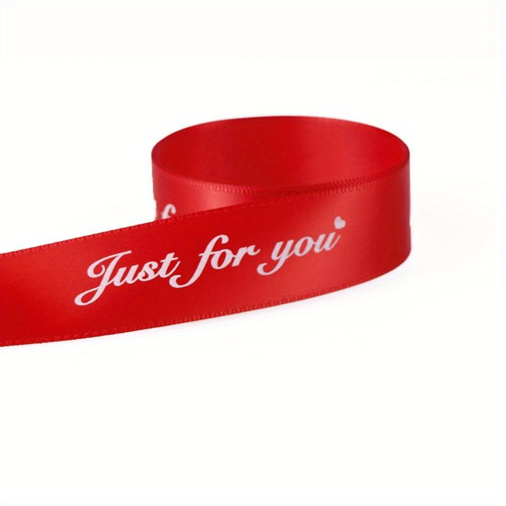 

Only for You Letter Ribbon. Printed craft ribbon for gifts, weddings & bouquets.