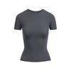 Fits Everybody Series T-Shirt Simple Versatile Slim Fit Round Neck Short Sleeve Women Tops TP-TSH-9048-GHP