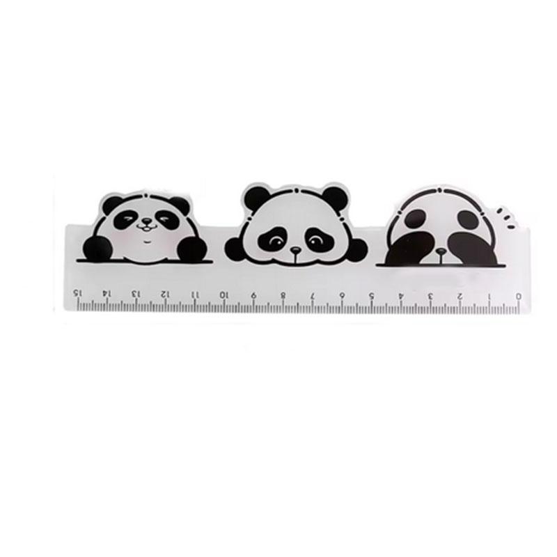 1 pc panda Straight Ruler with Cute ruler cartoon for Drawing School stationery