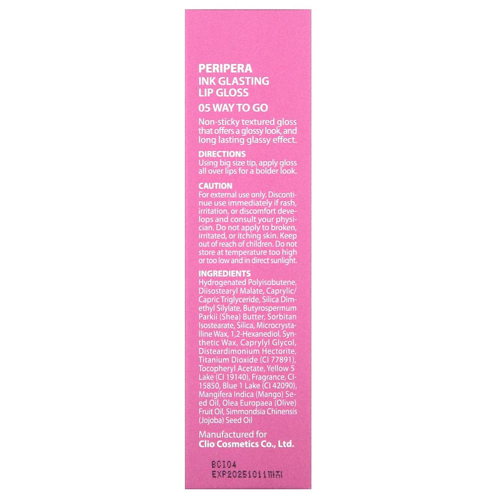 Ink Glasting Lip Gloss, 05 Way To Go, 4.5Ml(0.15Fl Oz)