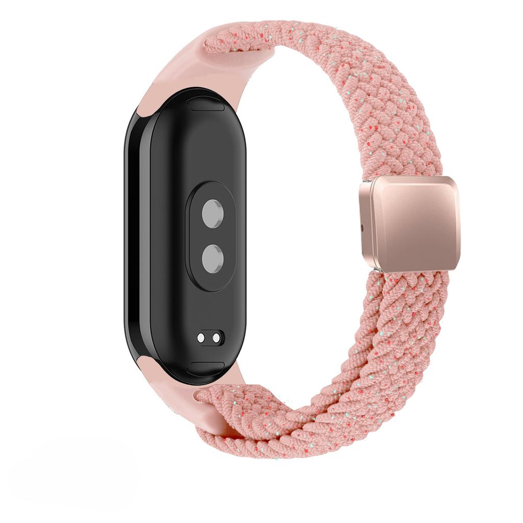 Braided Nylon WatchBand Strap For Xiaomi Mi Band 10 Smart Wristband Braided Elastic Weave Bracelet Miband 8 9 Watchstrap