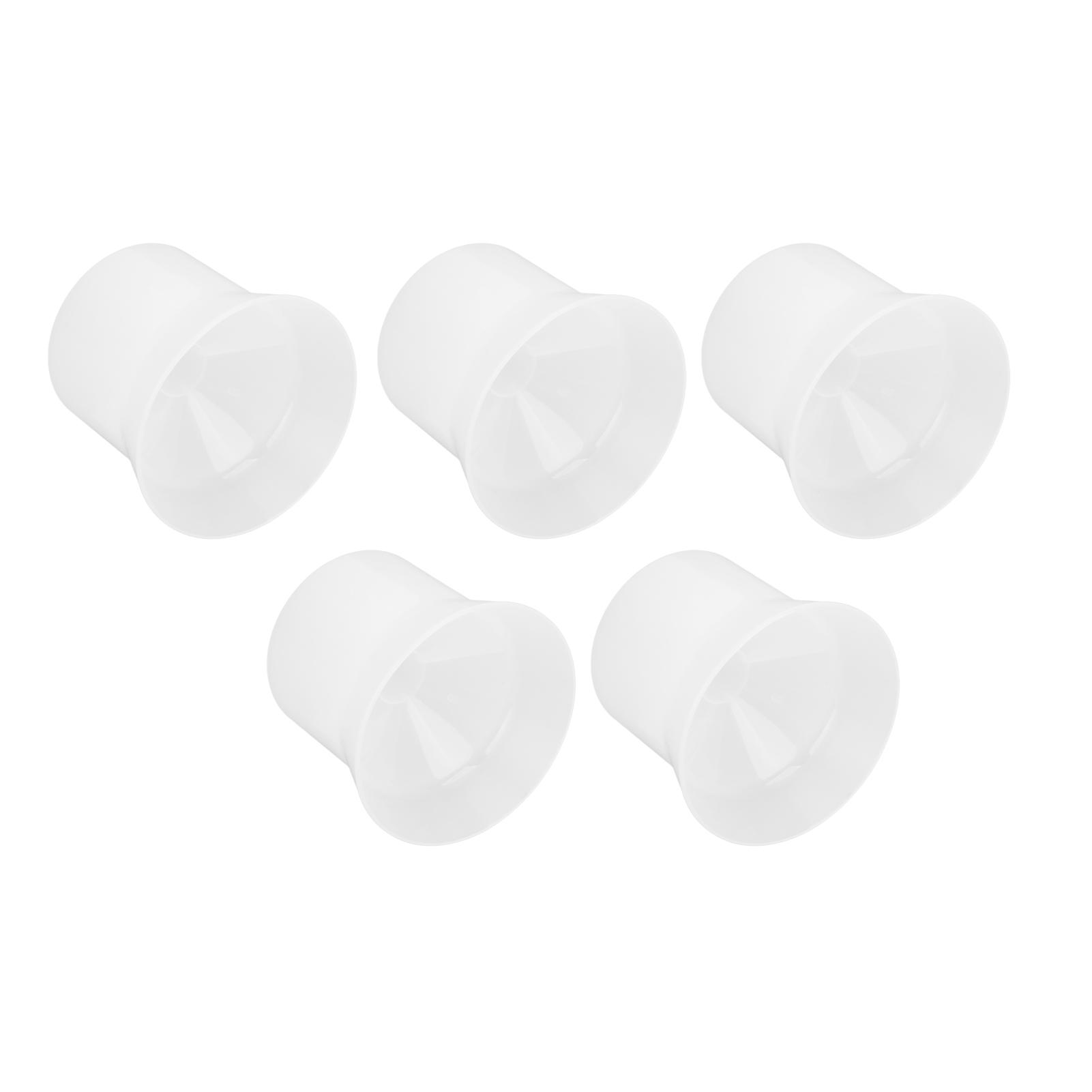 

5pcs Lotion Funnel Round White Bottle Filling Shampoo Transfer Essential Oils Funnel