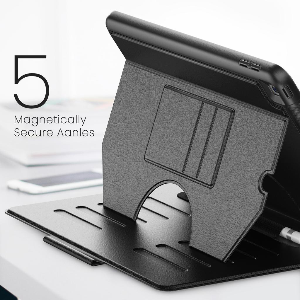 For iPad 10.2 (2021)/10.2 (2019)/10.2 (2020) Case Shockproof Card Holder Flip Tablet Cover with Pen Slot