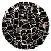 10 20 40 80 Stück Kawaii Lustige Schwarze Katze Graffiti Aufkleber Decals Laptop Notizbuch Handy Motorrad Auto Schreibwaren Aufkleber Kinderspielzeug