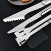 SMVP Long Handle Stainless Steel Food Tongs