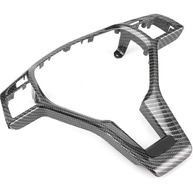 Steering Wheel Trim,Carbon Fiber Steering Wheel Trim Car Interior Decoration for AMG Type 0994640013 Fit for C E CLA Class carbon fiber interior