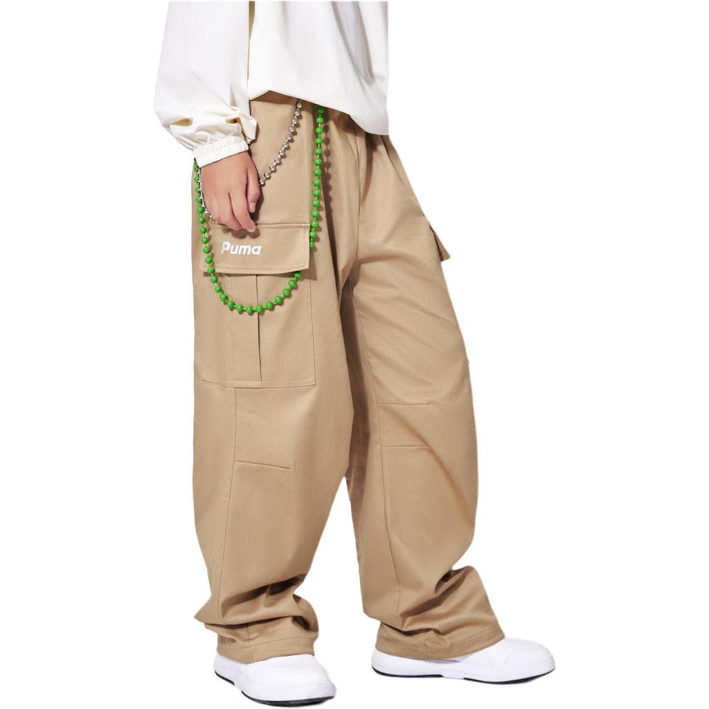 Kids' PUMA Knitted Sweatpants Sand Khaki 50401 353325108103-50401