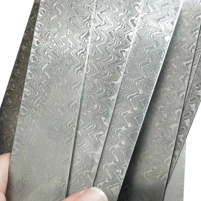 20x3x0.3CM söndürülmüş dövme şam çeliği bıçak kütük bıçak yapımı hammadde sandviç VG10 çelik DIY boşlukları Bar aracı parçaları