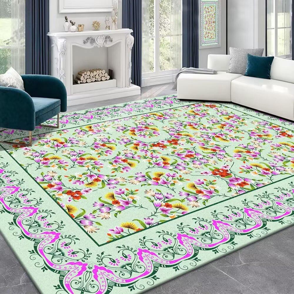 

Ковер для гостиной в стиле французского ретро-кремового стиля, светлый, роскошный, улучшенный, спальня, кровать, одеяло, домашний гардероб, диван, стол, коврик 200*300cm