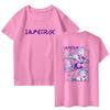 Fashionable Round Neck Short Sleeve Work Clothes Printed Tops For Womens Summer Tops