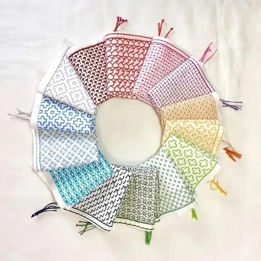 9/32 szt. Szablon do haftu Sashiko wielokrotnego użytku Geometryczny Ręcznie robiony Szablon do patchworku Przezroczysty szablon PET