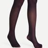 Vintage Patterned Semi-Sheer Pantyhose Stockings Women Vertical Striped Jacquard Thin Silky Tights Leggings Streetwear