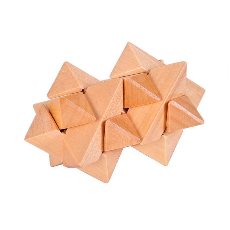 Zwilling Stern Holz Luban Schloss Puzzle Knobelspiele für Erwachsene Kinder IQ Test Entwickelt Koordination und Logikfähigkeiten