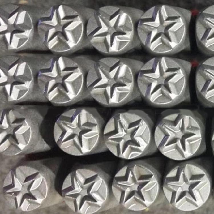 3-teiliges Sternförmiges Metall-Stempelset für kreative Schmuckherstellung Vielseitige Stempelwerkzeuge für Leder und Holz