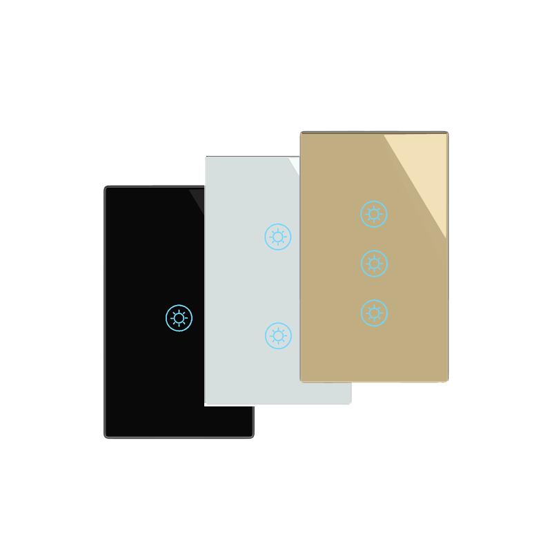 Electric Product Home Automation Wifi Smart Touch Light Switch APP Timing Voice Control Magnetic Relay US Standard