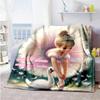 Dance Skirt Customize Your Name Blanket Cozy Personalized Blanket Warmthful Decor Perfect for Bedding Chair Seaside Bed for All Occasions