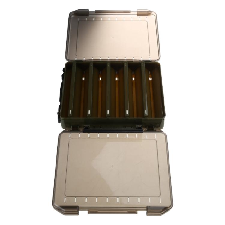 Double Sided Fishing Lure Storage Box Fishing Hooks Container Tackle-Organizer
