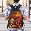Dynamischer Fußballspieler Rucksack R-Ronaldos 2026 Teenager Polyester Fahrradrucksäcke Leichte Lustige Schultaschen Rucksack